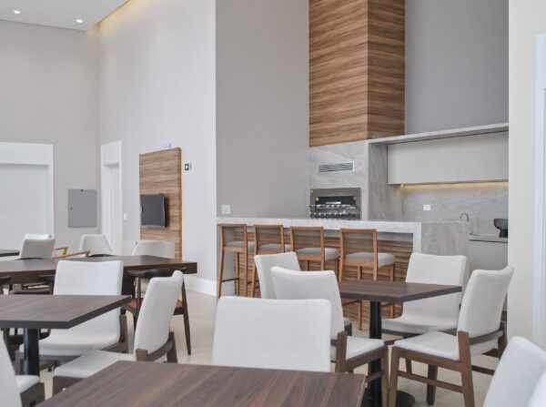 móveis sob medida em salão de festas feito por uma marcenaria em curitiba