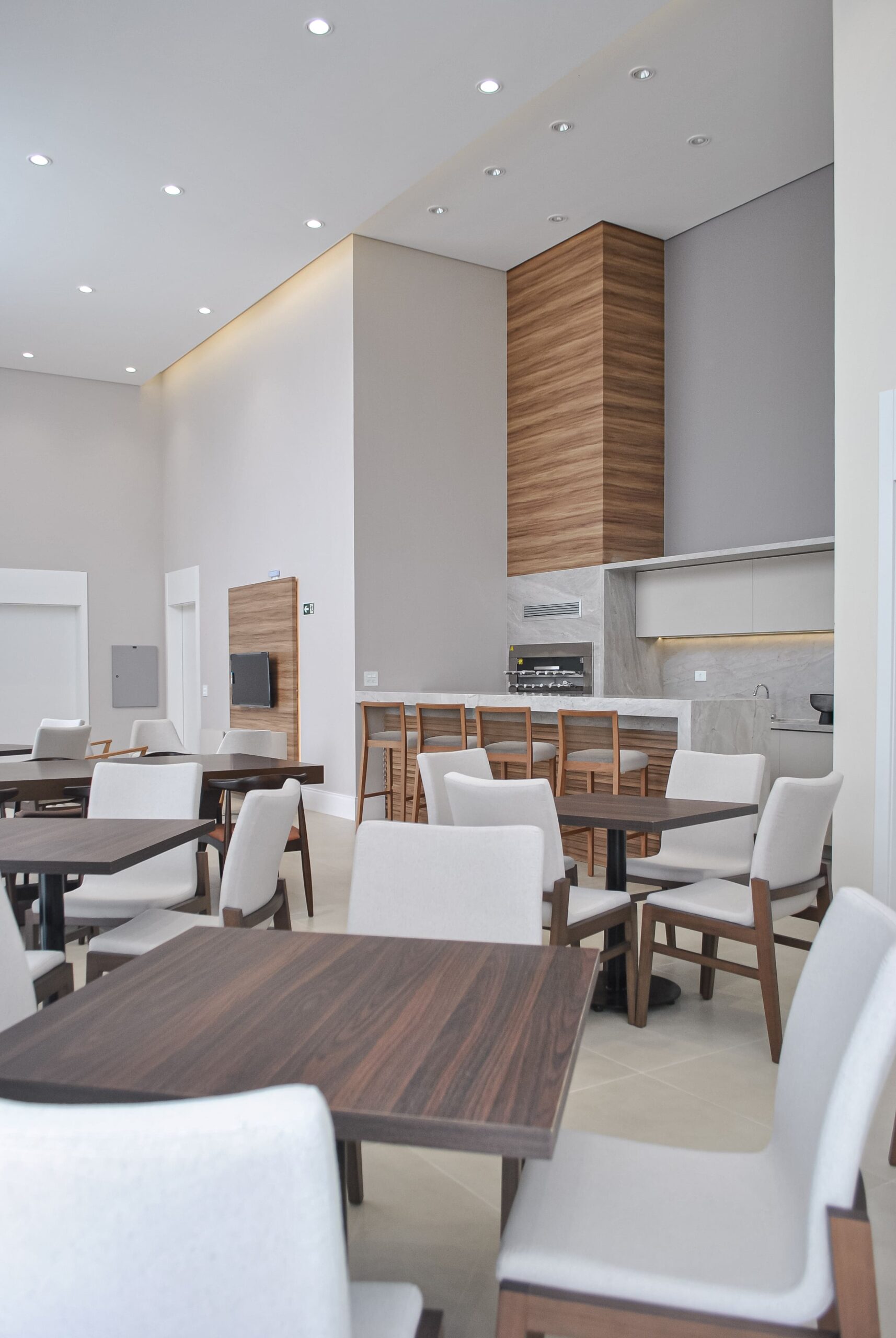 móveis sob medida em salão de festas feito por uma marcenaria em curitiba